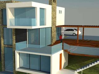 VIVIENDA EN CASABLANCA, H2H arquitectos H2H arquitectos Modern Evler Demir/Çelik