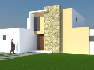 CASA EN PADRE HURTADO, H2H arquitectos H2H arquitectos Minimalist house Reinforced concrete White