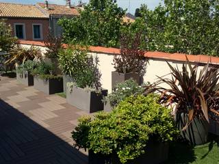 Une terrasse en toiture de 80 m2, Les Jardins de Marion Les Jardins de Marion