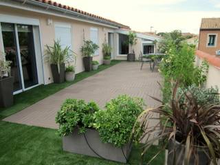 Une terrasse en toiture de 80 m2, Les Jardins de Marion Les Jardins de Marion