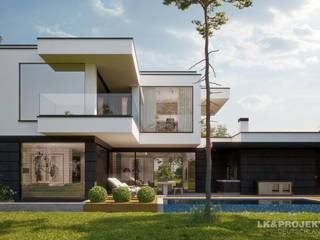 Dieses Haus ist einfach mal anders. Unser Entwurf LK&1314., LK&Projekt GmbH LK&Projekt GmbH Moderne Häuser