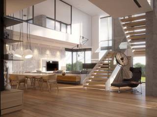 Interieurs für unseren Entwurf LK&1283, LK&Projekt GmbH LK&Projekt GmbH Modern Living Room