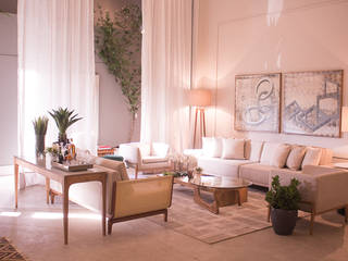 Carol Landim | Arquitetura + Interiores WohnzimmerAccessoires und Dekoration Flachs/Leinen Grau