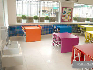 Carol Landim | Arquitetura + Interiores Moderner Multimedia-Raum MDF Blau