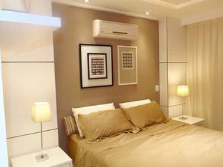 Carol Landim | Arquitetura + Interiores Moderne Schlafzimmer MDF Grau