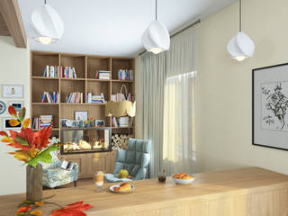 Небольшой коттедж в пригороде, Студия "Облако-Дизайн" Студия 'Облако-Дизайн' Scandinavian style living room
