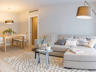 APARTAMENTO POBLENOU , Pia Estudi Pia Estudi Scandinavian style living room