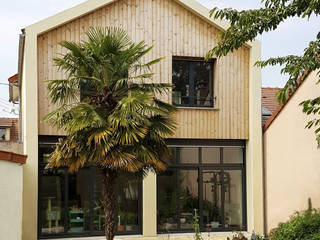 Extension Noisy-Le-Grand, Daniel architectes Daniel architectes Modern houses Wood Wood effect