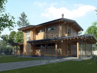 ДОМ ИЗ КЛЕЕНОГО БРУСА VILLA GERBERA, project-ks project-ks