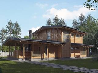 ДОМ ИЗ КЛЕЕНОГО БРУСА VILLA GERBERA, project-ks project-ks