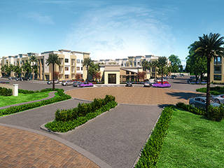 Exterior Cgi View Design Rendering For 3D Residential Apartment, KCL-Solutions KCL-Solutions