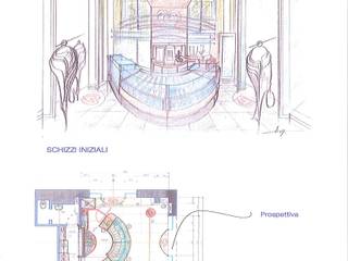 gelateria - waterfront-Napoli, Studio arch. Orban Agota Studio arch. Orban Agota مساحات تجارية