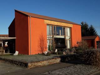 Einfamilienhaus mit Büro, Architekturbüro Gahn Architekturbüro Gahn منازل طوب