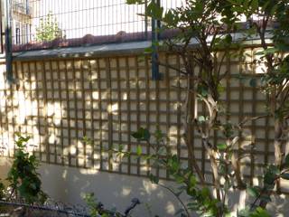 Mur végétal extérieur - Support treillis bois, Vertical Flore Vertical Flore Rustic style garden