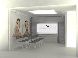 CONSULTORIOS CLINICA ESTETICA, SIMETRIC ARQUITECTURA INTERIOR SIMETRIC ARQUITECTURA INTERIOR 모던스타일 거실 우드 우드 그레인