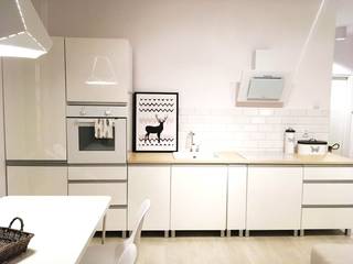Apartament w stylu skandynawskim., Pasja Do Wnętrz Pasja Do Wnętrz Scandinavian style kitchen