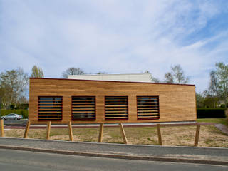 Maison des services au public, DESarchitecture DESarchitecture Commercial spaces Wood Wood effect