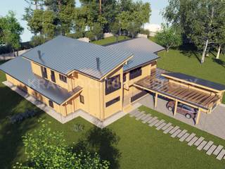 ДОМ ИЗ КЛЕЕНОГО БРУСА VILLA CEREUS-2, project-ks project-ks