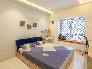 3 BHK apartment - RMZ Galleria, Bengaluru, KRIYA LIVING KRIYA LIVING Спальня