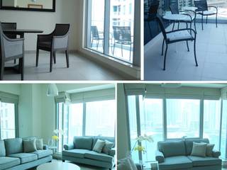 Home Stage & Decoration 3B flat in Shemara Towers, jorge rangel interiors jorge rangel interiors モダンデザインの ダイニング 木 木目調