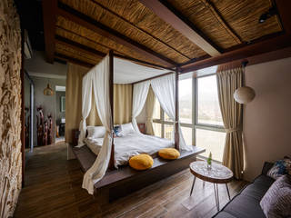旅行的記憶_漫遊峇里島, 有偶設計 YOO Design 有偶設計 YOO Design Спальня в тропическом стиле