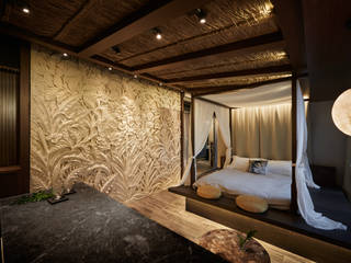 旅行的記憶_漫遊峇里島, 有偶設計 YOO Design 有偶設計 YOO Design 트로피컬 침실