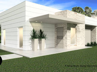 Casa de Campo, ATELIER OPEN ® - Arquitetura e Engenharia ATELIER OPEN ® - Arquitetura e Engenharia Modern houses