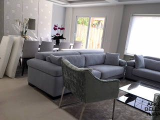 Vivienda unifamiliar en La Moraleja, Arqbellytura Arqbellytura Living room