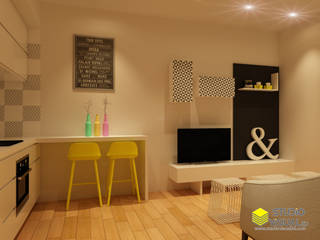 Pequeño apartamento, Studio Visual 3d Studio Visual 3d Salon scandinave