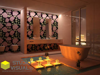 Diseño interior baño, Studio Visual 3d Studio Visual 3d Phòng tắm phong cách hiện đại