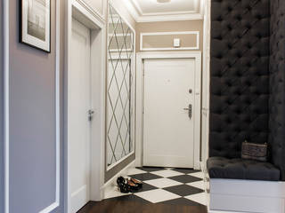 147m2 of French elegance., TiM Grey Interior Design TiM Grey Interior Design 經典風格的走廊，走廊和樓梯