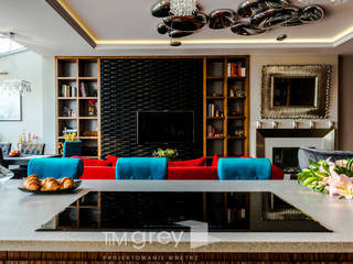 The eclectic Warsaw Apartment, TiM Grey Interior Design TiM Grey Interior Design Eklektyczny salon