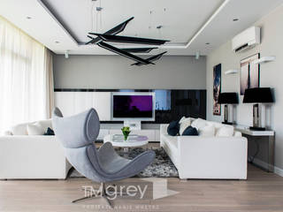 137m2 of Modern Design, TiM Grey Interior Design TiM Grey Interior Design Modern Oturma Odası