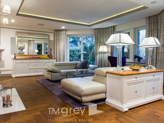 300m2 of classic elegance., TiM Grey Interior Design TiM Grey Interior Design Klasyczny salon