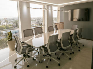Oficinas Piso 10, 2M Arquitectura 2M Arquitectura Modern Study Room and Home Office