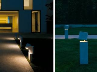 Balizas y bolardos de exterior (VIBIA) homify Modern Garden Lighting
