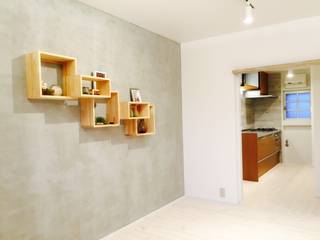 マンションリノベーション, 株式会社KIMURA bi-Art 株式会社KIMURA bi-Art Scandinavian style walls & floors Wood Wood effect