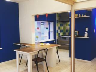 マンションのリノベーション, 株式会社KIMURA bi-Art 株式会社KIMURA bi-Art Eclectic style kitchen Wood-Plastic Composite