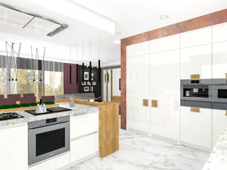 Minimalnie nowocześnie, Justyna Kurtz Justyna Kurtz Modern style kitchen