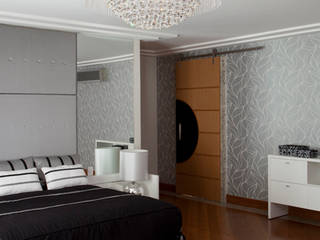 Casa em condomínio, DecorArquitetura - Luciana Corrêa e Elaine Delegredo DecorArquitetura - Luciana Corrêa e Elaine Delegredo Moderne Schlafzimmer Grau