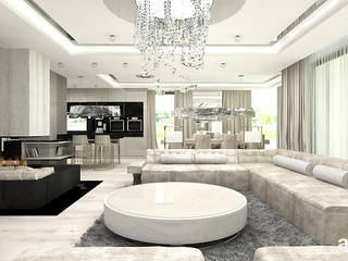 SALON | Aranżacje wnętrz, ARTDESIGN architektura wnętrz ARTDESIGN architektura wnętrz Modern living room