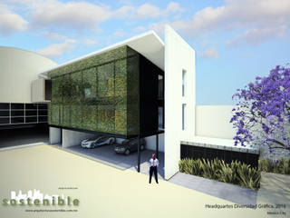 HEADQUARTES DIVERSIDAD GRÁFICA, ARQUITECTURA SOSTENIBLE ARQUITECTURA SOSTENIBLE Commercial spaces