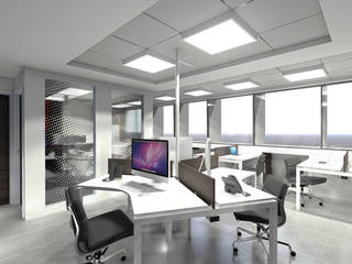 BUFETE DE ABOGADOS LEGACYS , Grupo JOV Arquitectos Grupo JOV Arquitectos Minimalst style study/office Marble