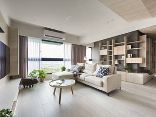 K-HOUSE, 思維空間設計 思維空間設計 Salas de estilo minimalista
