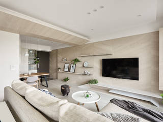 K-HOUSE, 思維空間設計 思維空間設計 Minimalist living room