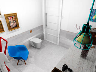 Banheiro Studio, Thiago Zuza Design de interiores Thiago Zuza Design de interiores Modern bathroom Turquoise