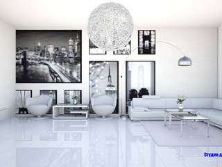 Hi-Tech Living Room, "Design studio S-8" 'Design studio S-8' Modern living room