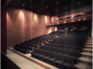 Teatro, MV MV Salas multimedia de estilo moderno Madera Acabado en madera
