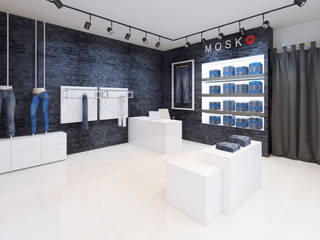 Mosco Jeans Store, Anastasia Yakovleva design studio Anastasia Yakovleva design studio Industriale Bürogebäude
