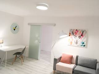 Pastelowe M 3, Pasja Do Wnętrz Pasja Do Wnętrz Scandinavian style living room